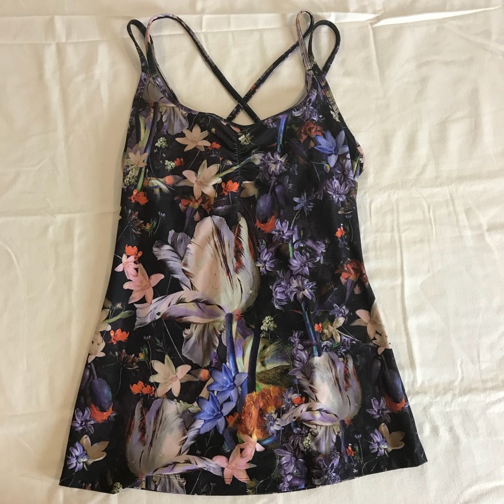 floral workout tank